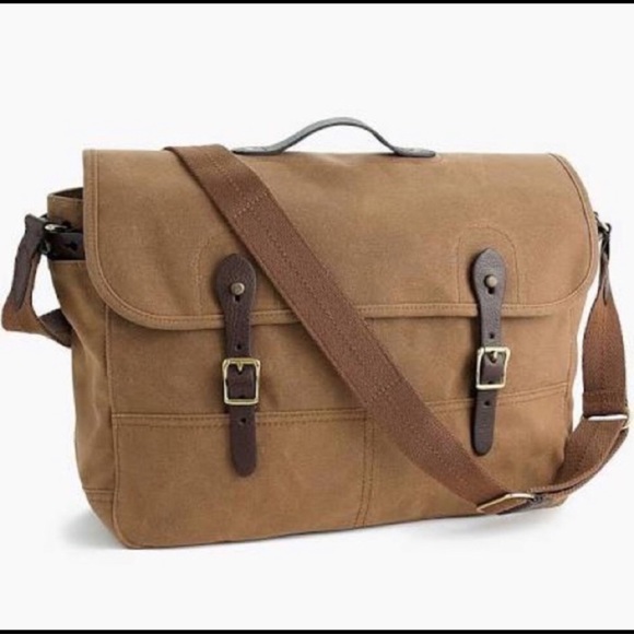 J. Crew Bags J Crew Abingdon Waxed Cotton Canvas Messenger Bag